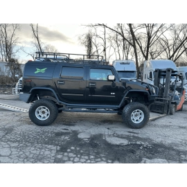 2003-2007 HUMMER H2 RIGHT SIDE DOOR EXTERIOR CHROME & BLACK REAR VIEW MIRRO