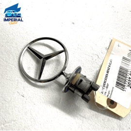 07-12 Mercedes-Benz S550 Front Hood Ornament Mounted Star Logo Badge Emblem