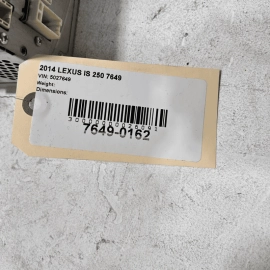 2014 LEXUS IS250 Gracenote Navigation Radio Control Unit OEM