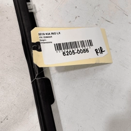 KIA RIO LX 2019-2023 REAR RIGHT PASSENGER SIDE DOOR WINDOW BELT MOLDING OEM