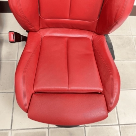 14-20 BMW F32 428 430 440 COUPE COMPLETE FULL SET RED LEATHER SEAT INTERIOR