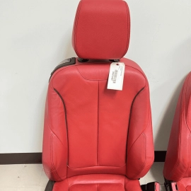14-20 BMW F32 428 430 440 COUPE COMPLETE FULL SET RED LEATHER SEAT INTERIOR