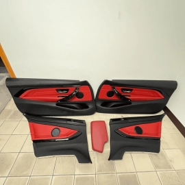 14-20 BMW F32 428 430 440 COUPE COMPLETE FULL SET RED LEATHER SEAT INTERIOR