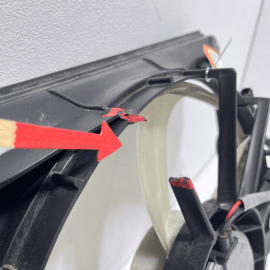 Front Left Radiator Cooling Fan Motor Assembly Honda Pilot 2016-2021 OEM