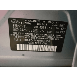 HYUNDAI SONATA 2011-2015 FRONT OR REAR EXTERIOR DOOR HANDLE OEM CHROME = 1P