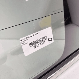 2016-2018 HONDA PILOT REAR RIGHT PASSENGER RH SIDE DOOR QUARTER GLASS WINDO