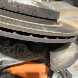 2011-16 BMW 535i REAR PASSENGER SIDE SPINDLE KNUCKLE HUB BEARING BRAKE DISC