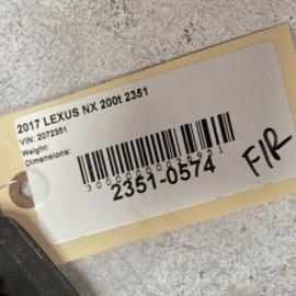 LEXUS NX200T 2015-2017 NX300H FRONT RIGHT PASSENGER SIDE BRAKE CALIPER OEM 