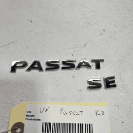 2012-2019 VW PASSAT SE REAR LID EMBLEM LOGO BADGE SYMBOL SET OEM