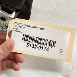 Rear Right Passenger Seat Belt Receptacle Buckle Latch OEM  2018 Toyota Cam