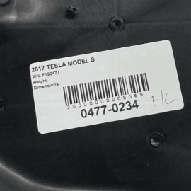 TESLA MODEL S 2012-2020 FRONT LEFT DRIVER SIDE DOOR PANEL INNER PLATE COVER