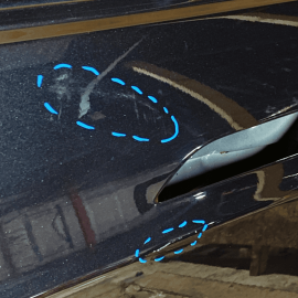 2012 - 2020 TESLA MODEL S FRONT LEFT DRIVER SIDE DOOR SHELL PANEL OEM 