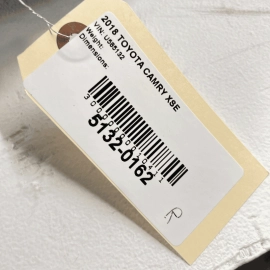 Trunk Passenger Side Quarter Panel Trim Cover OEM 2018-2021 Toyota Camry XS