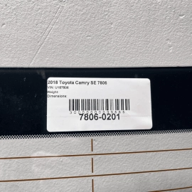 CAMRY 2018-2023 Rear Back Windshield Window Heated Pilkington Glass OEM