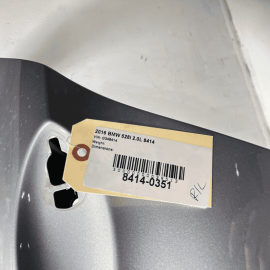 Rear Left / Driver Door Shell Cover Panel Color Gray BMW 528i 2011-2016 OEM