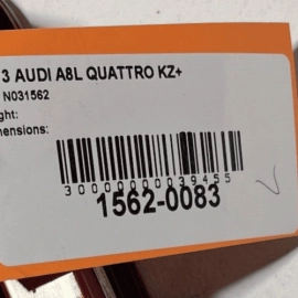 AUDI A8 L QUATTRO 2011-2014 REAR DRIVER SIDE INNER TAILLIGHT TAIL LIGHT LAM
