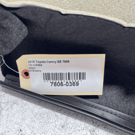 2019 Toyota Camry Front Passenger Upper Seat Upper Cushion Cover OEM Cloth 