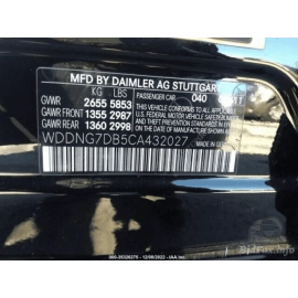 2007-2012 Mercedes S550 Real Left Driver Side Door Lower Wheather Strip Sea