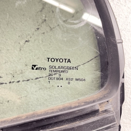 Toyota Camry XSE XLE 2018-23 Rear Left Driver Door Quarter Window Glass OEM