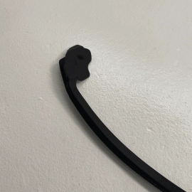 TESLA MODEL S 2012-2020 FRONT PASSENGER SIDE DOOR FORWARD WEATHERSTRIP SEAL