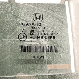 2016-2018 Honda Pilot 2019-2022 Honda Passport Rear Driver Door Window Glas