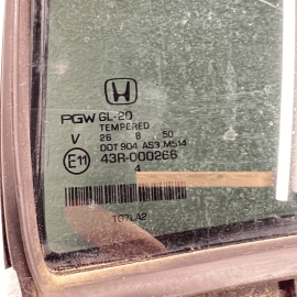 2016-21 Honda Pilot Rear Left Driver Door Window Quarter Corner Fixed Glass