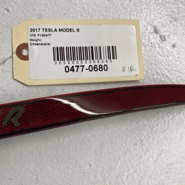 2012-20 Tesla Model S Rear Bumper Passenger Side Signal Lamp Light Reflecto