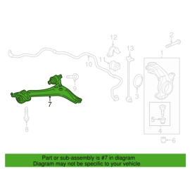 Front Left / Driver Side Lower Arm Control ACURA TLX 2015-2020 3.5L OEM