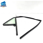 KIA RIO 2018-2023 REAR PASSENGER DOOR WINDOW GLASS RUN CHANNEL & FIXED GLAS