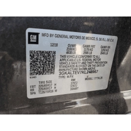2018 - 2023 GMC TERRAIN HOOD BONNET SOUND INSULATION PAD COVER OEM