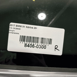 2016 - 2022 BMW X1 REAR RIGHT PASSENGER SIDE QUARTER FIXED WINDOW GLASS OEM