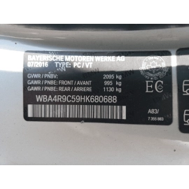 2017-2020 BMW 430xi F32 F33 F36 Engine Water Cooling Main Radiator OEM