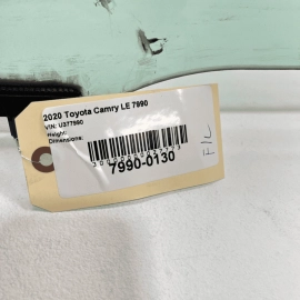 TOYOTA CAMRY 2018-2023 FRONT LEFT DRIVER SIDE DOOR WINDOW GLASS OEM