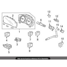 Switch Trunk Opener Main ON / OFF Acura TLX 2015-2020 OEM