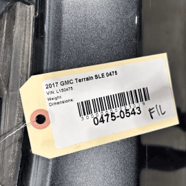 GMC TERRAIN 2018-2023 FRONT DRIVER SIDE EXTERIOR DOOR SHELL PANEL OEM GRAY 