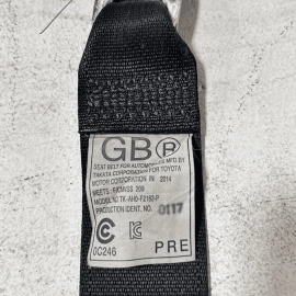 LEXUS IS250 2011-2015 REAR PASSENGER SIDE SEAT BELT RETRACTOR SHOULDER BELT