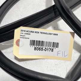 2017-2020 Acura MDX Front Left Driver Side Door Wheatherstrip Seal OEM