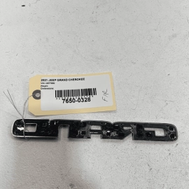 2017 - 2021 JEEP GRAND CHEROKEE FRONT DOOR BLACK EMBLEM LOGO BADGE OEM