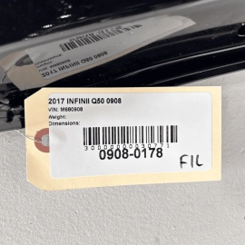 INFINITI Q50 2014-2020 FRONT LEFT DRIVER SIDE DOOR SHELL PANEL BLACK OEM = 