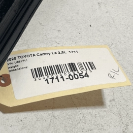 TOYOTA CAMRY 2018-2024 REAR DRIVER SIDE DOOR WINDOW INNER WEATHERSTRIP SEAL