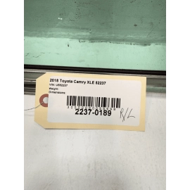 TOYOTA CAMRY 2018-2024 REAR LEFT DRIVER SIDE DOOR WINDOW GLASS OEM