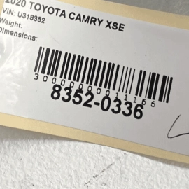 TOYOTA CAMRY XSE 2018-2023 REAR LEFT DRIVER SIDE SEAT LATCH LOCK TRIM COVER