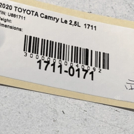 TOYOTA CAMRY 2018-2024 FRONT LEFT DRIVER SIDE DOOR WINDOW UPPER MOLDING OEM