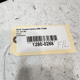 TOYOTA CAMRY 2018-2024 FRONT LEFT DRIVER SIDE DOOR WINDOW UPPER MOLDING OEM