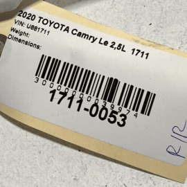 TOYOTA CAMRY 2018-2024 REAR LEFT OR RIGHT SIDE DOOR EXTERIOR HANDLE OEM =04