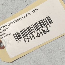 TOYOTA CAMRY 2018-2024 FRONT RIGHT PASSENGER SIDE DOOR EXTERIOR HANDLE BASE