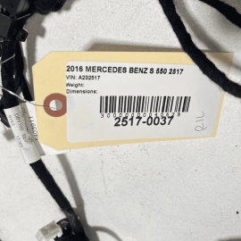 2014-2017 MERCEDES S550 W222 REAR LEFT DRIVER SIDE DOOR WIRE WIRING HARNESS
