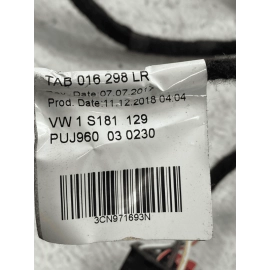 GENUINE 18-21 VOLKSWAGEN ATLAS  REAR LEFT DOOR WIRING HARNESS 3CN971693N OE
