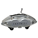 2014-20 Infiniti Q50 AWD Front Left Driver Side Akebono Brake Caliper OEM Silver