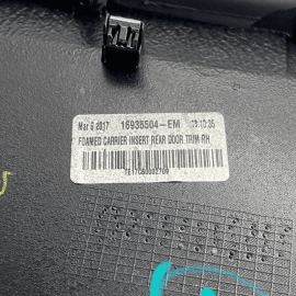 17-20 Tesla Model S Rear Passenger Door Armrest Insert Panel Cover Trim Pad